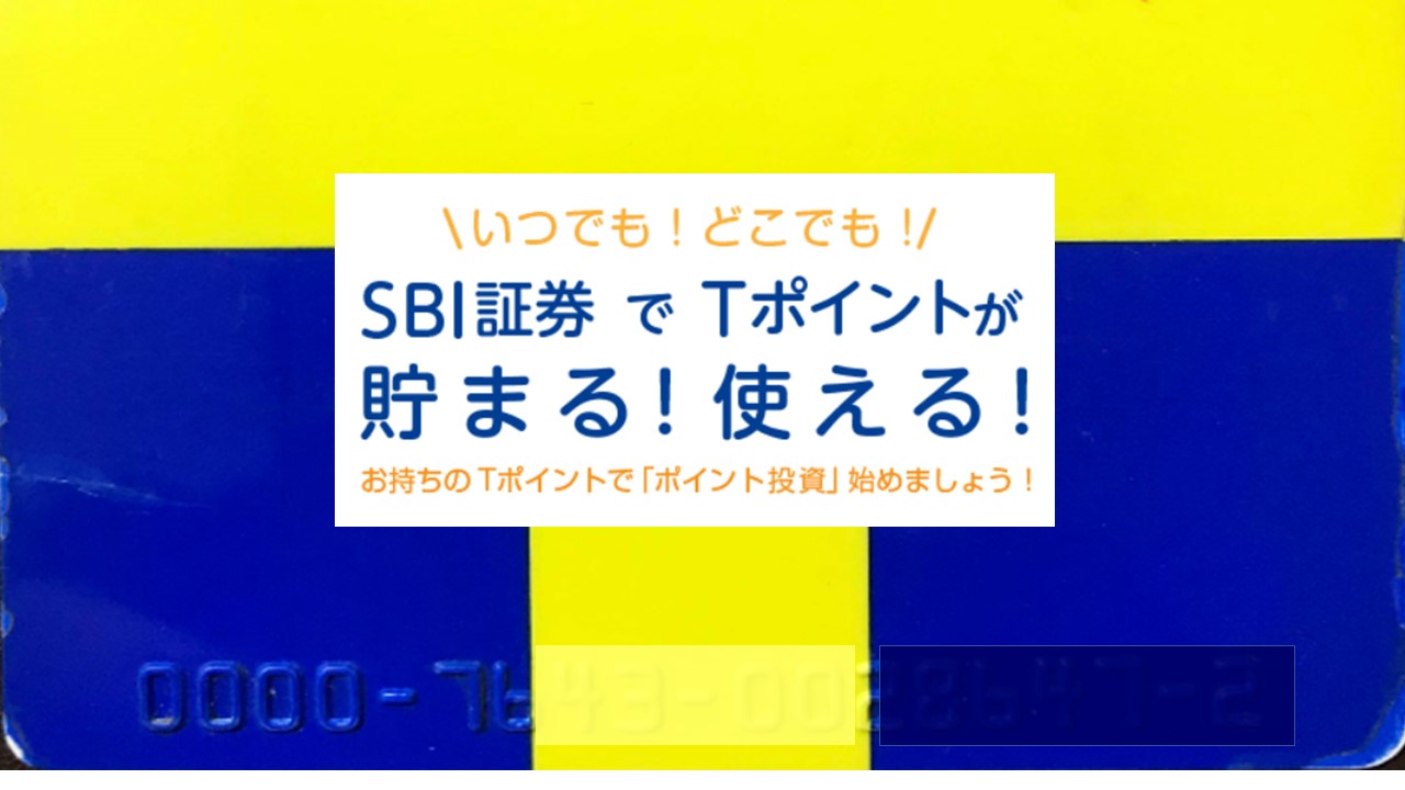 【イデコの次】Ｔポイントを使ってＳＢＩ証券でポイント投資をやってみた！