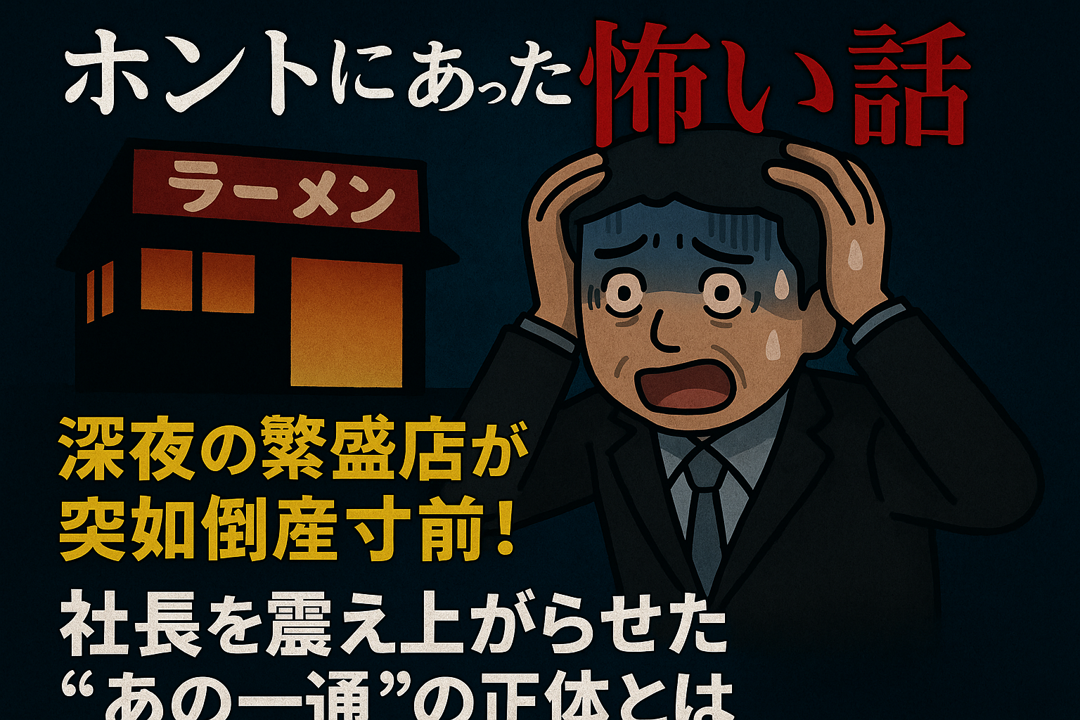 「ホントにあった経営の怖い話」　深夜の繁盛店が倒産寸前！社長を震え上がらせた“あの一通”の正体とは