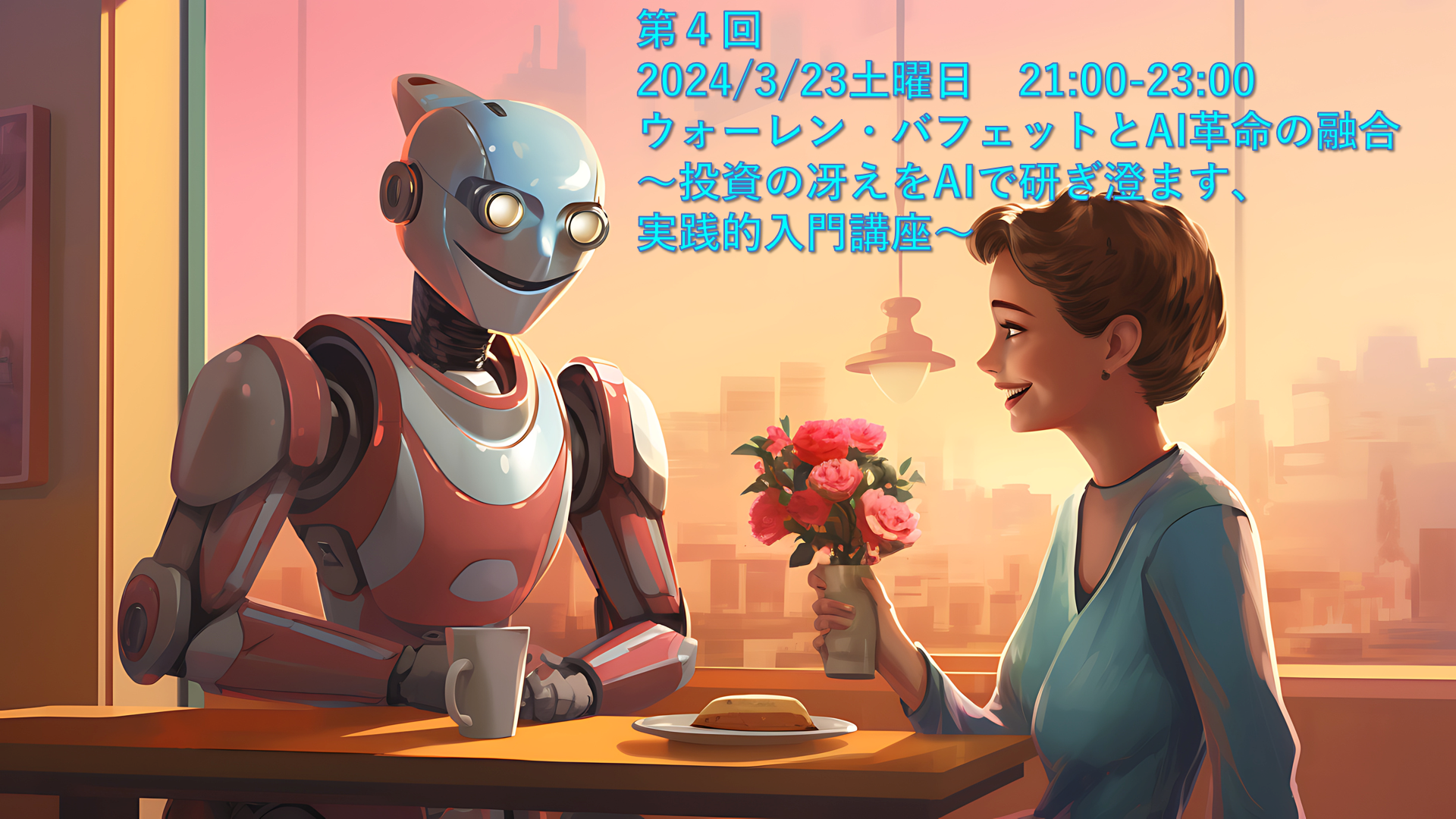 【ご招待者限定zoomセミナー】3月23日(日)21:00～　「ウォーレン・バフェットとAI革命の融合 ～投資の冴えをAIで研ぎ澄ます、実践的入門講座～」ウォーレン・バフェット流・資産増大の旅