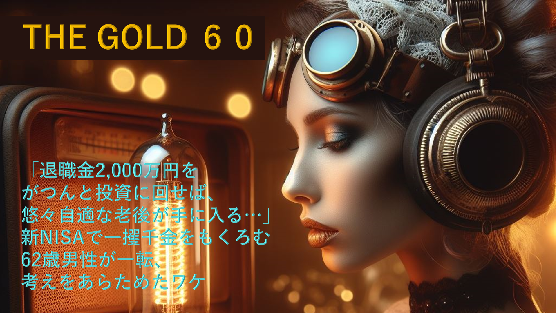 【メディア実績】THE GOLD 60「退職金2,000万円をがつんと投資に回せば、悠々自適な老後が手に入る…」新NISAで一攫千金をもくろむ62歳男性が一転、考えをあらためたワケ【FPの助言】