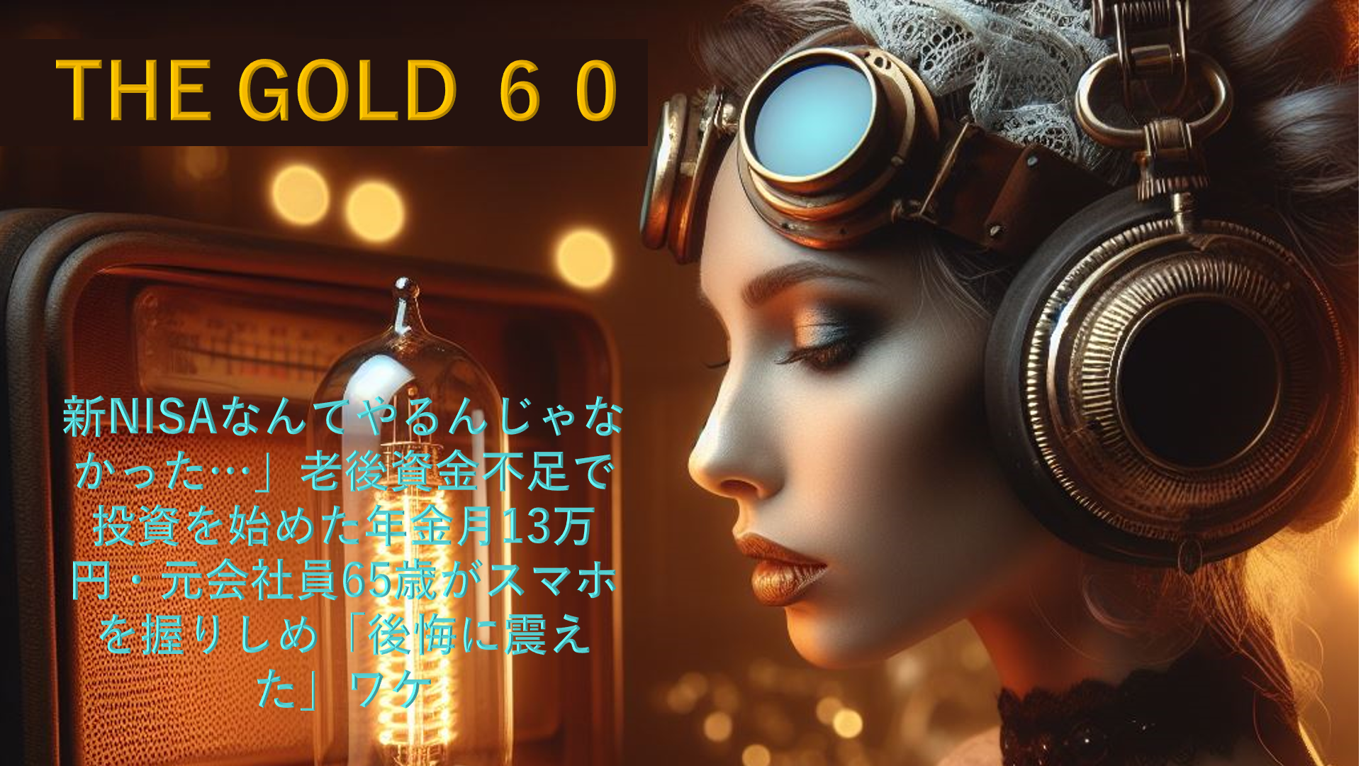 【メディア実績】THE GOLD 60「新NISAなんてやるんじゃなかった…」老後資金不足で投資を始めた年金月13万円・元会社員65歳がスマホを握りしめ「後悔に震えた」ワケ【FPの助言】
