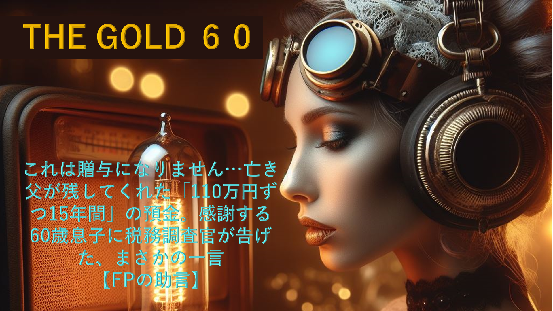 【メディア実績】THE GOLD 60 これは贈与になりません…亡き父が残してくれた「110万円ずつ15年間」の預金。感謝する60歳息子に税務調査官が告げた、まさかの一言【FPの助言】