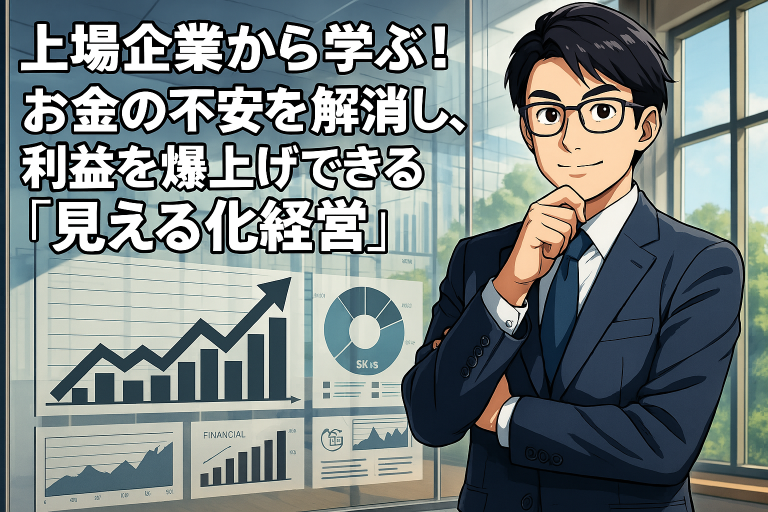 上場企業から学ぶ！お金の不安を解決し、利益を爆上げできる「見える化経営」